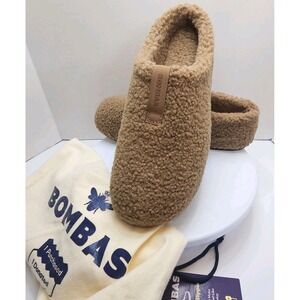 Bombas Sunday Slippers Dark Camel Tan Women's Size 9 NWT New In Bombas Dust Bag